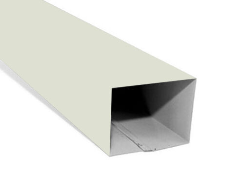 FeZn Olučne cevi Bela Ral 9002 - Vertikala Četvrtasta 90x65 mm