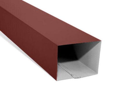 FeZn Olučne cevi Bordo Ral 3009 – Vertikala Četvrtasta 90×65 mm