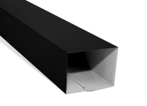 FeZn Olučne cevi Crna Ral 9005 – Vertikala Četvrtasta 90×65 mm