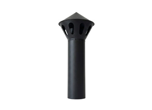 FeZn Ventilacija Crna Ral 9005 – 0.5mm fi 80 mm